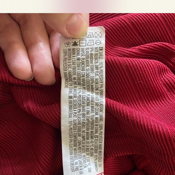 Forever 21 Sexy Bold Red Strappy Ribbed Sexy Bodycon Slit Dress Womens Size S - Picture 7 of 7